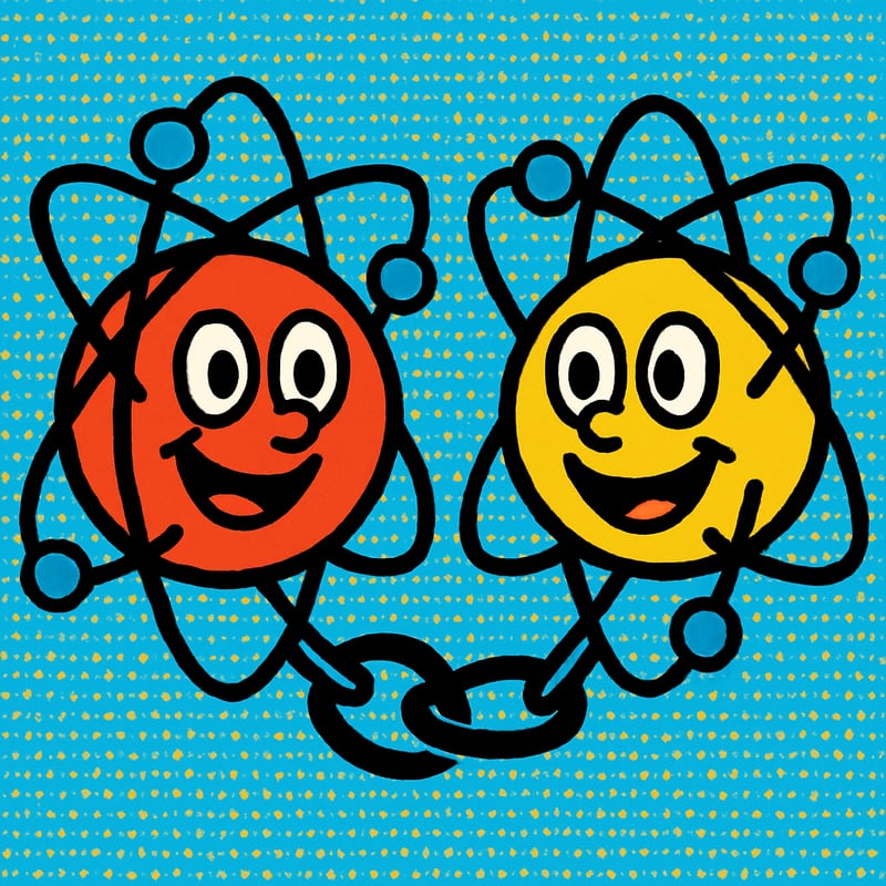 Two particles can be linked across any distance.