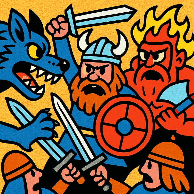 The Vikings believed the world would end in a giant battle called Ragnarök.