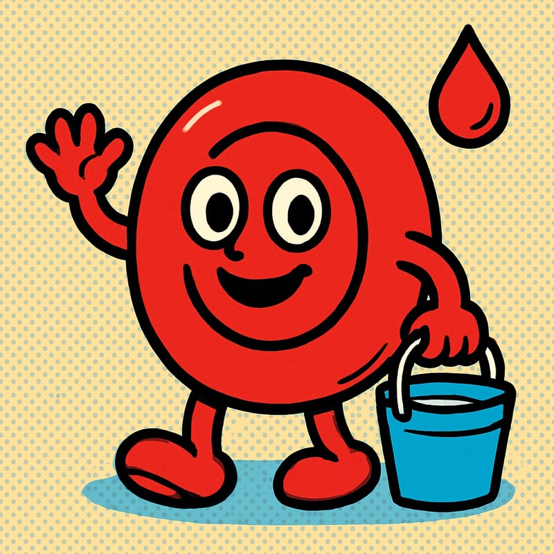 Red blood cells have no nucleus - they're essentially empty oxygen buckets.