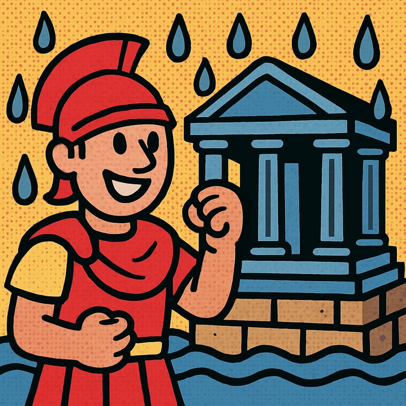 Roman concrete actually gets stronger every time it gets wet.