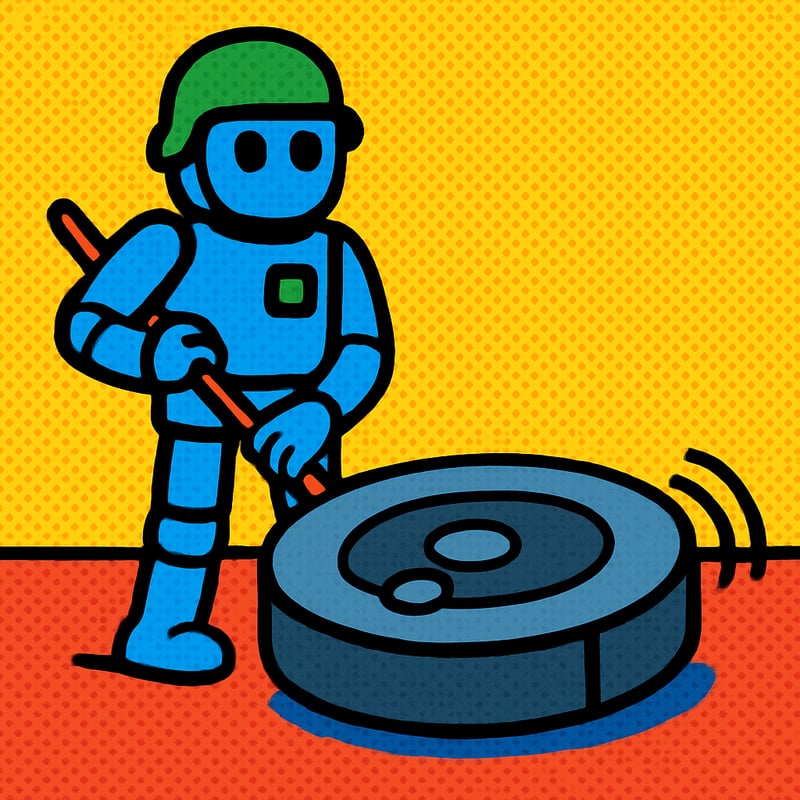 The Roomba was designed by ex-military robot engineers.