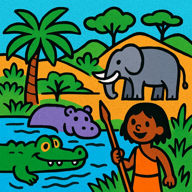 The Sahara Desert was green and full of lakes 6,000 years ago.