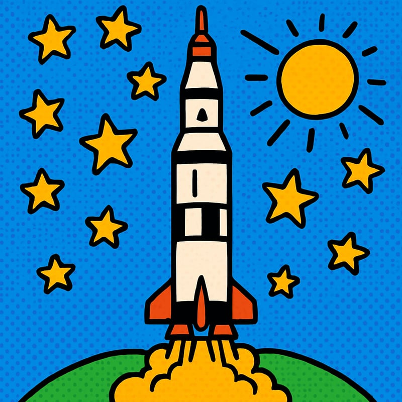 The rocket that took astronauts to the Moon was 36 stories tall.
