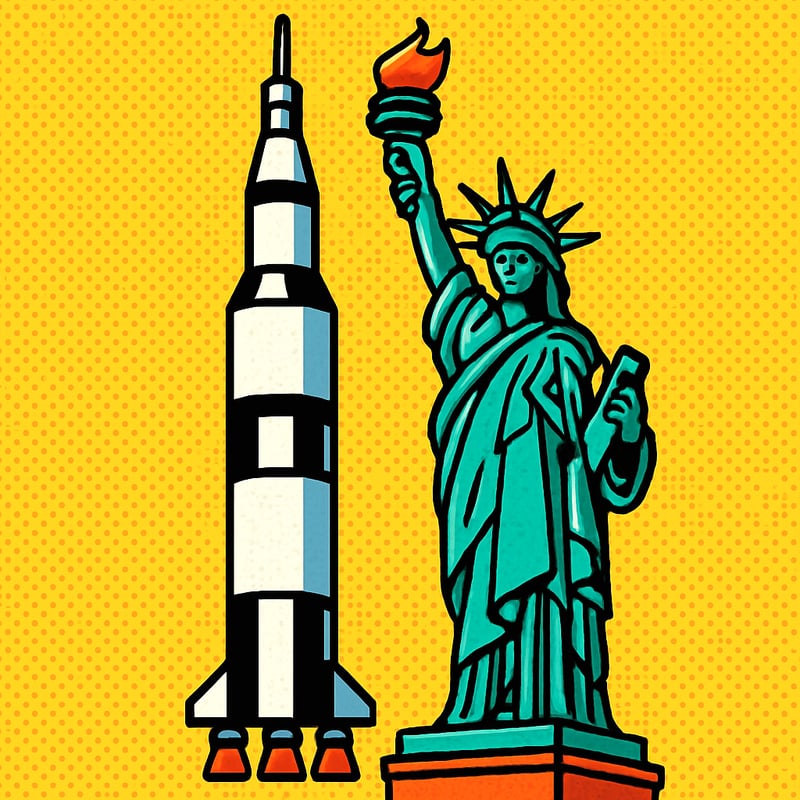 The Saturn V rocket was taller than the Statue of Liberty.