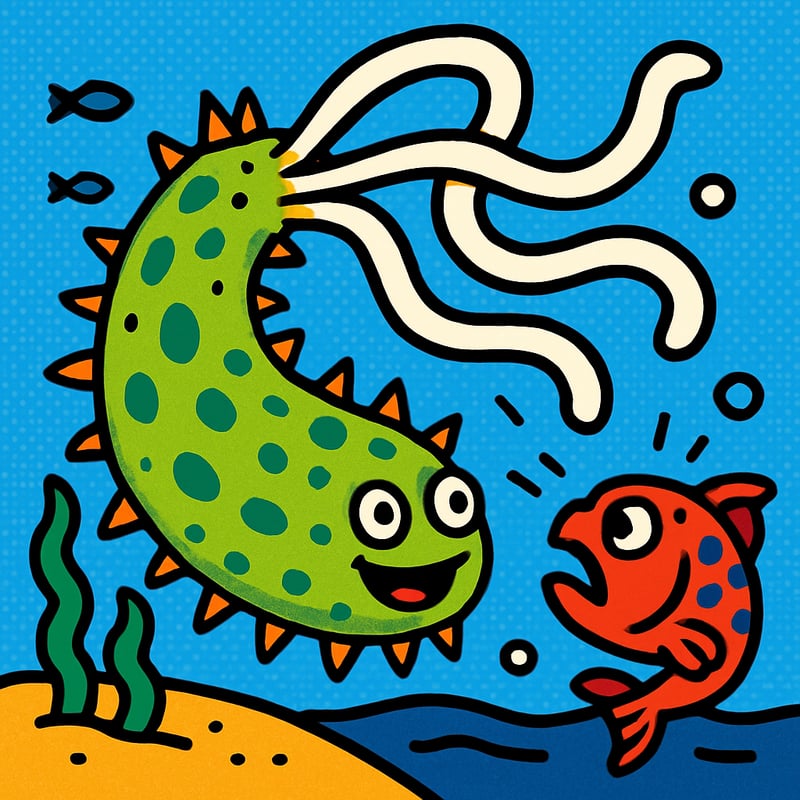 Sea cucumbers throw their own guts at predators.
