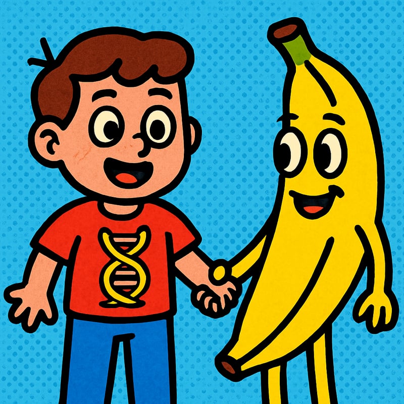 Humans and bananas share many of the same basic genes.