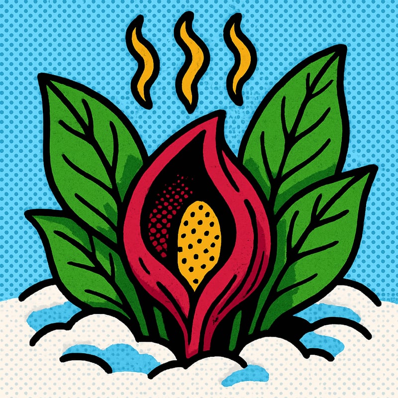 Some flowers actually heat themselves up like tiny biological radiators.