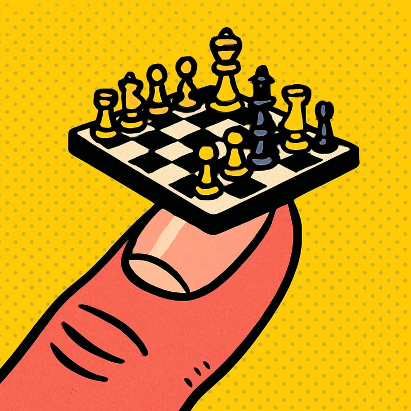 The smallest chess set in the world fits on a fingernail.