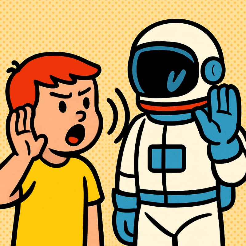 Sound can't travel through empty space.