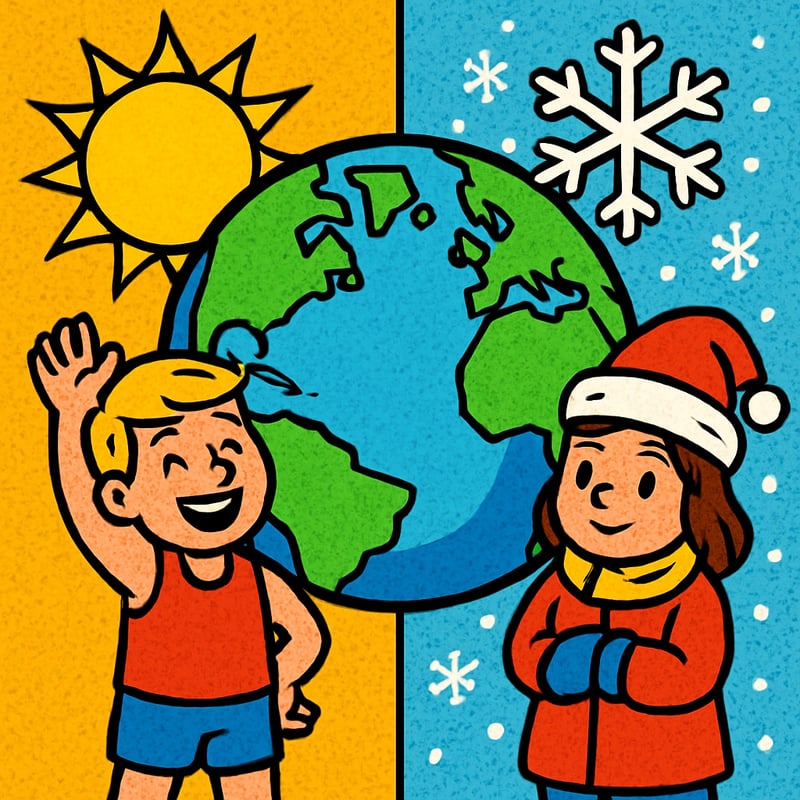 The Southern Hemisphere has opposite seasons from the Northern.