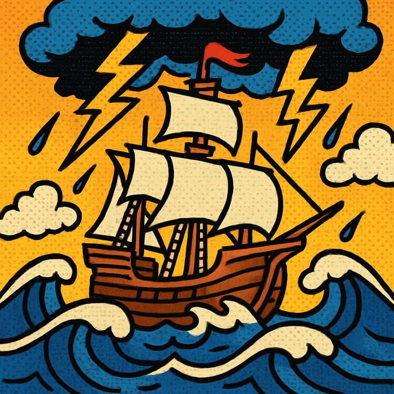 A storm helped defeat the most powerful navy in the world in 1588.