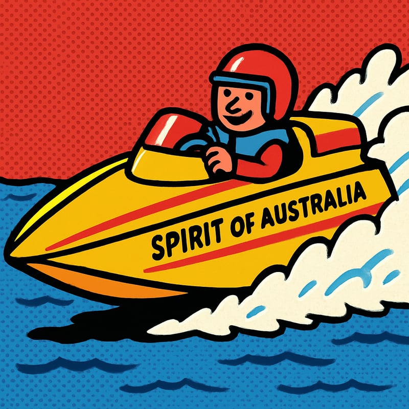 The fastest boat ever flew across the water at 317 mph.
