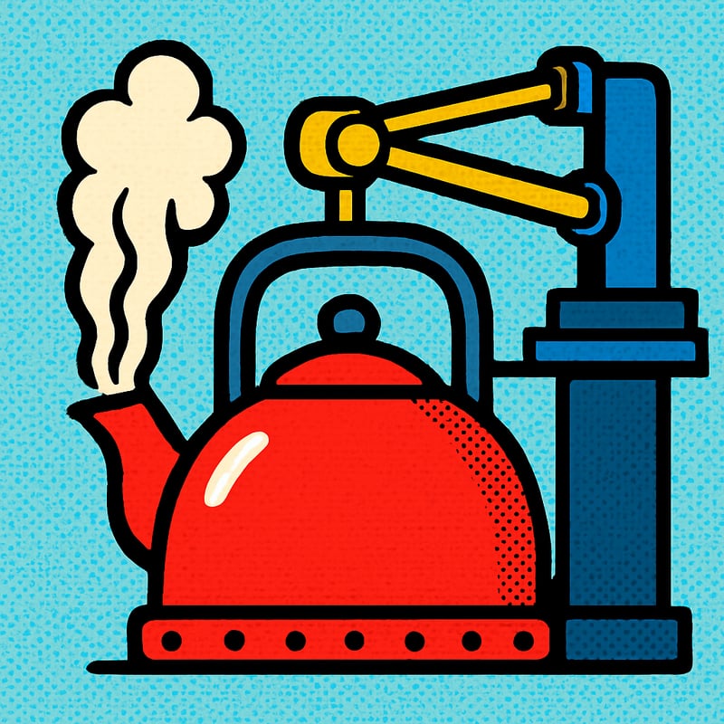 A boiling kettle inspired the engine that powered the Industrial Revolution.