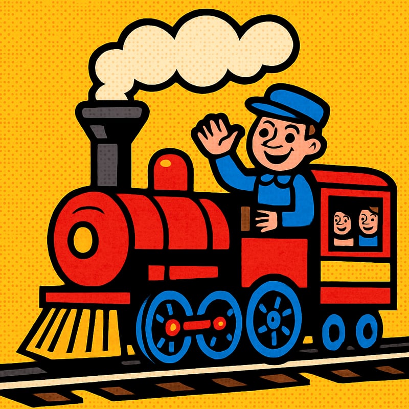The first passenger steam train traveled at the breakneck speed of 15 mph.