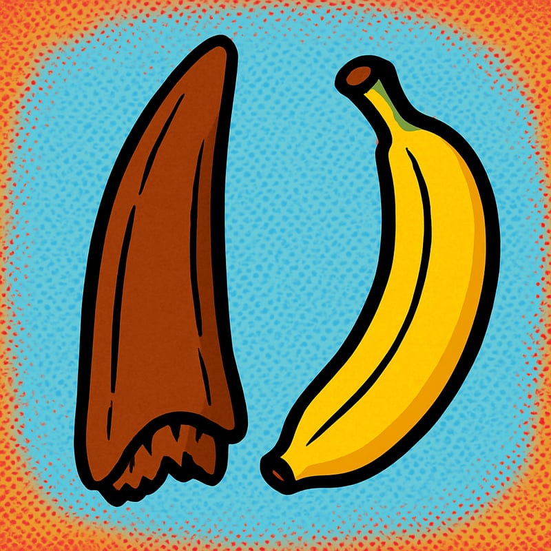 A T. rex tooth was as long as a banana.