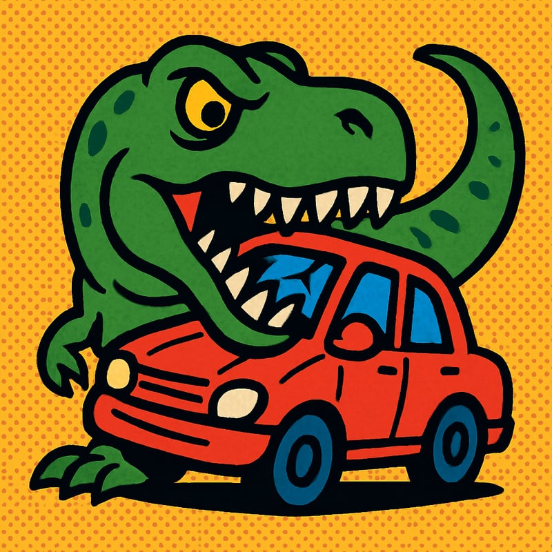 T. rex had a bite force strong enough to crush a car.