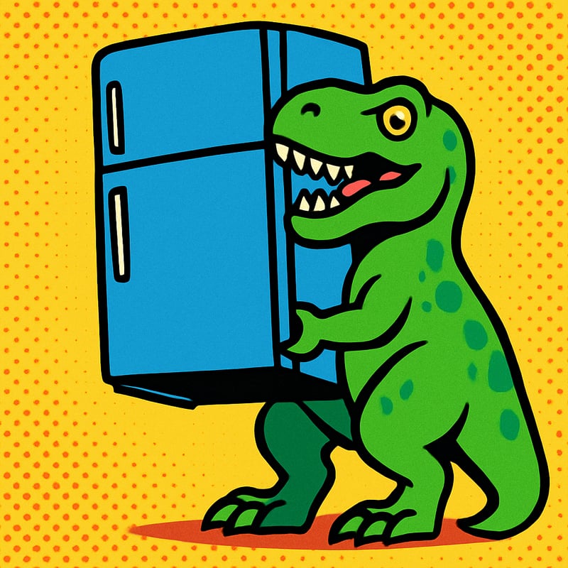 T. rex's tiny arms could still lift a refrigerator.
