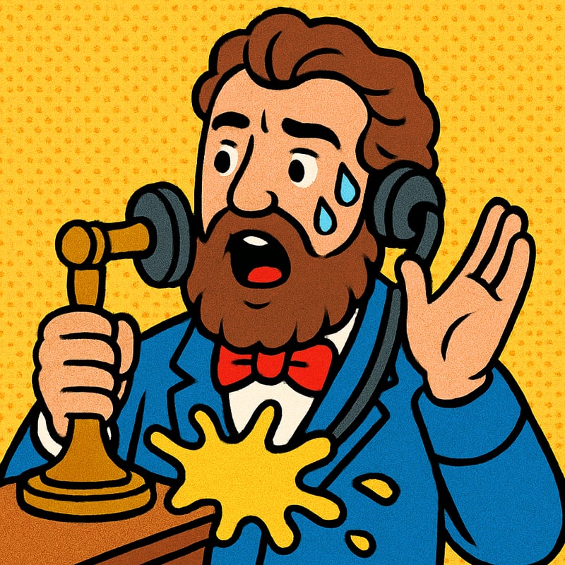 The first telephone call was a request for help.