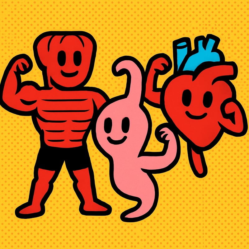 You have three completely different kinds of muscle.