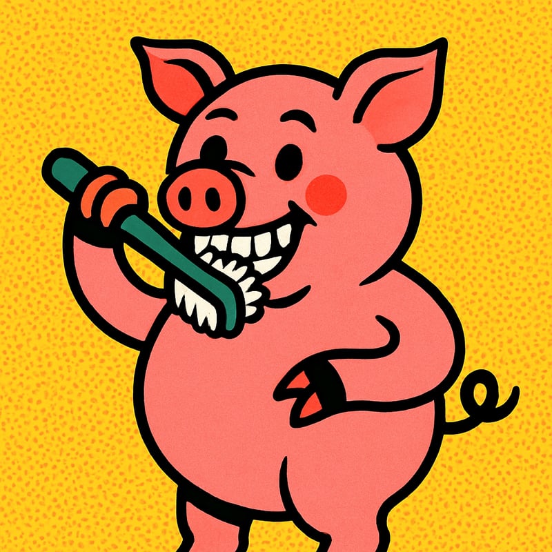 The first mass-produced toothbrushes were made with pig hair.
