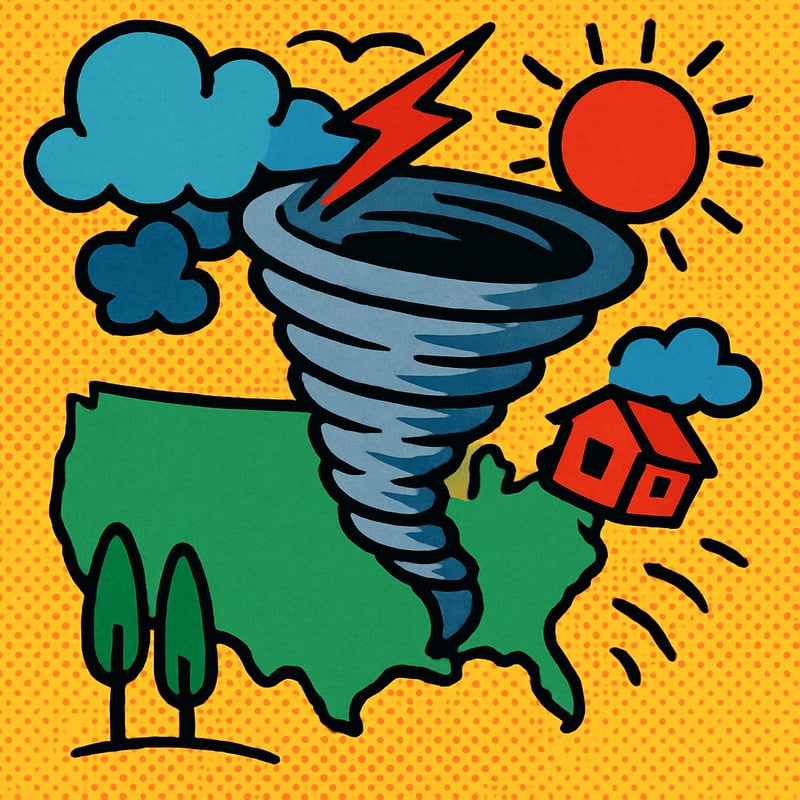 The United States gets more tornadoes than the rest of the world combined.
