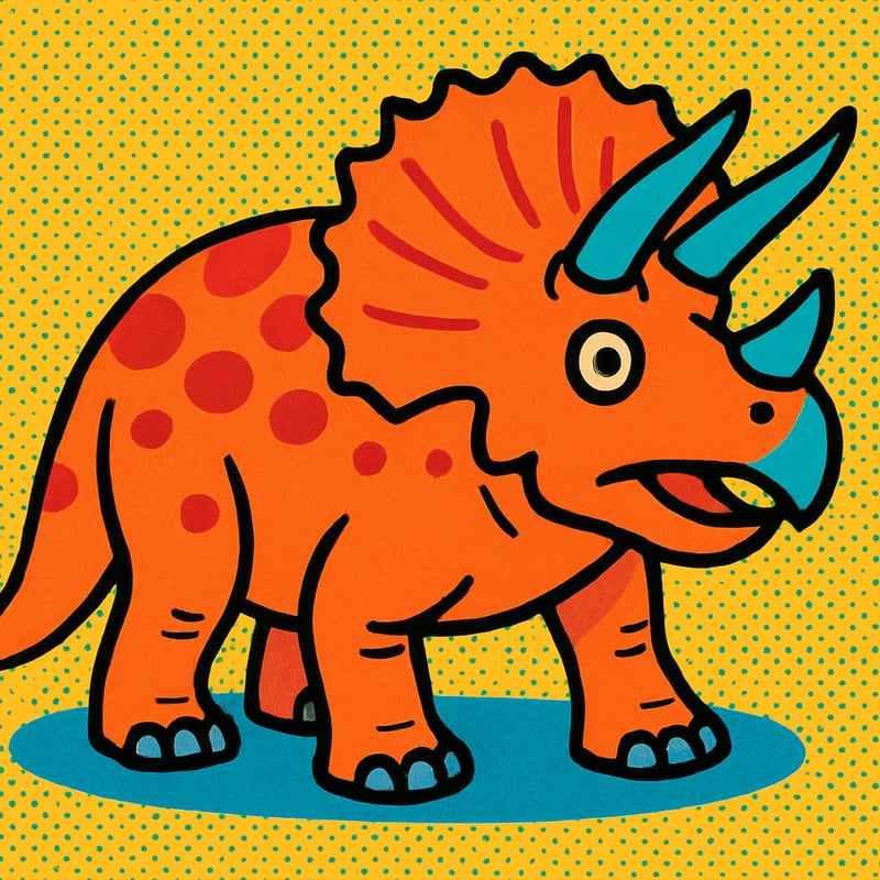 Triceratops had the biggest head of any land animal ever.