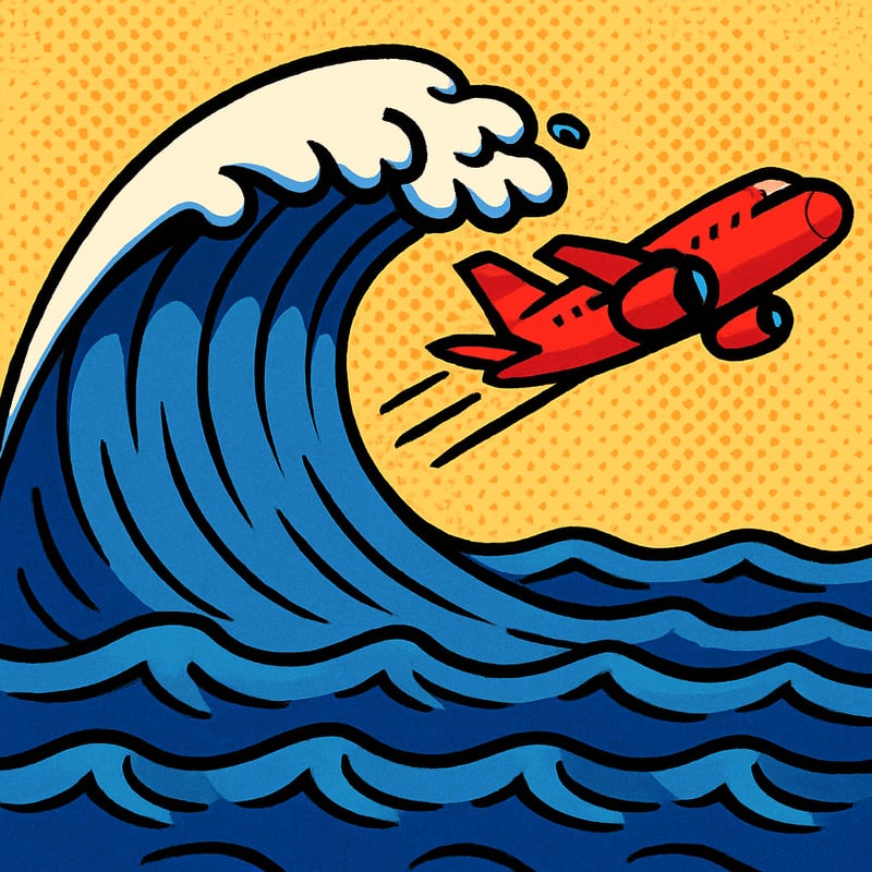 A tsunami can cross the entire Pacific in less than a day.