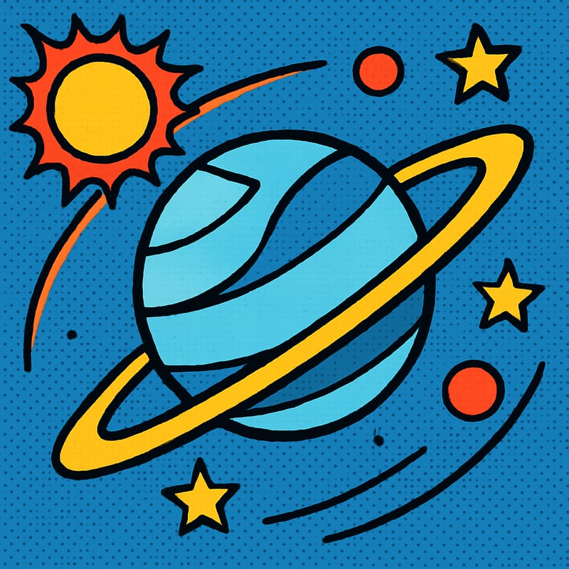 Uranus rotates sideways - basically rolling around the Sun.