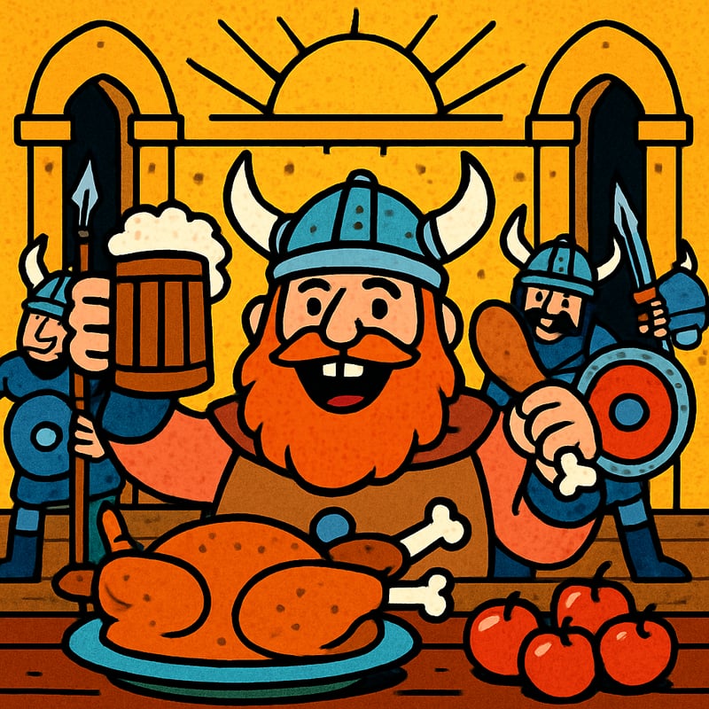 Vikings believed brave warriors went to a great hall called Valhalla.