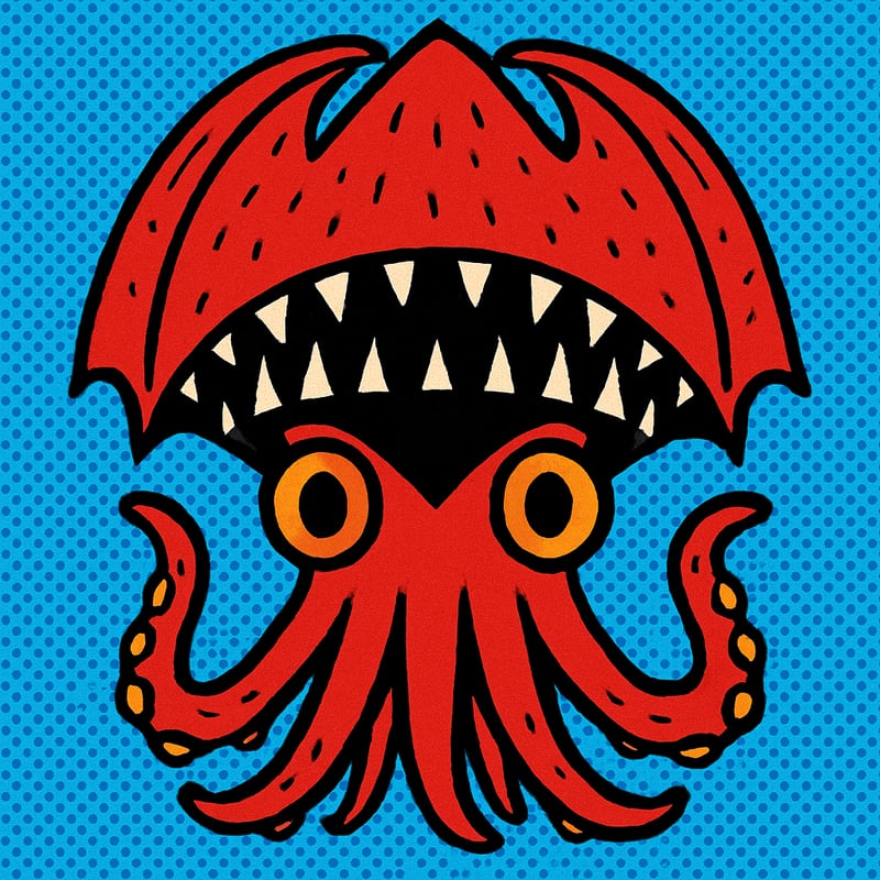 The vampire squid turns itself inside out to scare off predators.