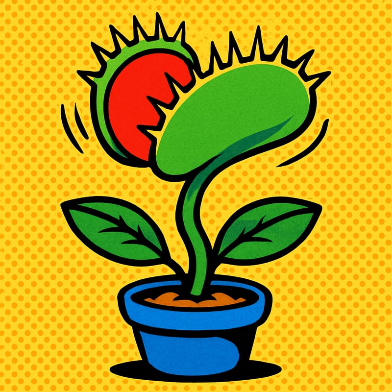 A Venus flytrap snaps shut in less than a tenth of a second.