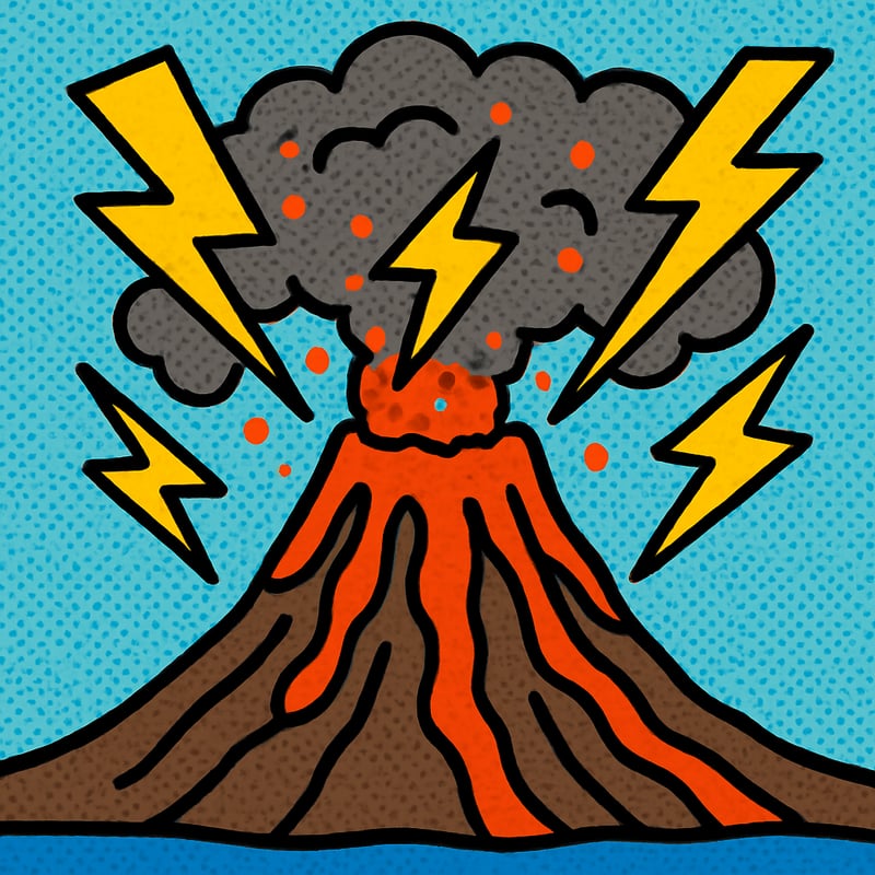 Volcanoes can make their own lightning.
