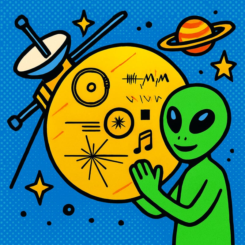 We sent music for aliens to find - on a golden record glued to a spacecraft.