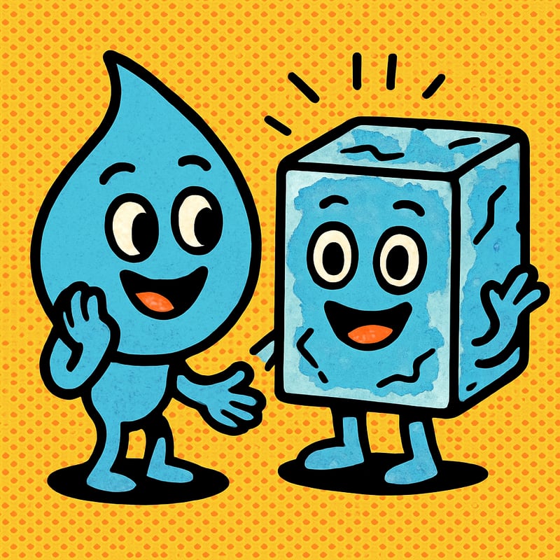 Water is weird - it gets bigger when it freezes.