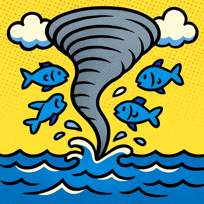 Tornadoes can form over water - they're called waterspouts.