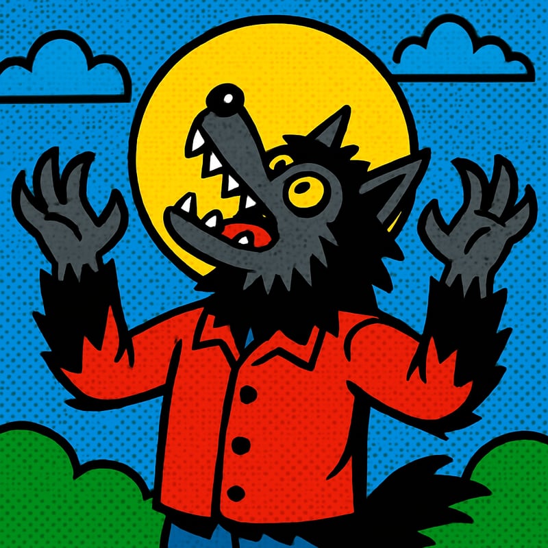 Werewolf legends say people turn into wolves under the light of a full moon.
