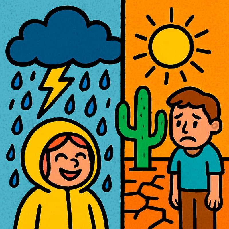 The wettest and driest places on Earth are both extreme.