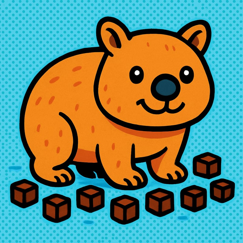 Wombats do cube-shaped poop.