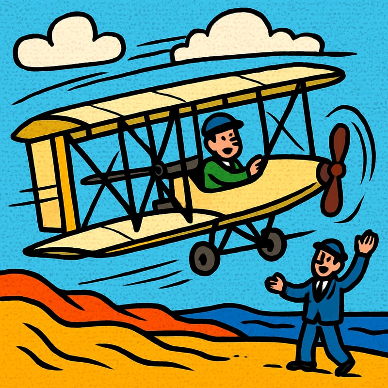 The first powered airplane flight lasted just 12 seconds.