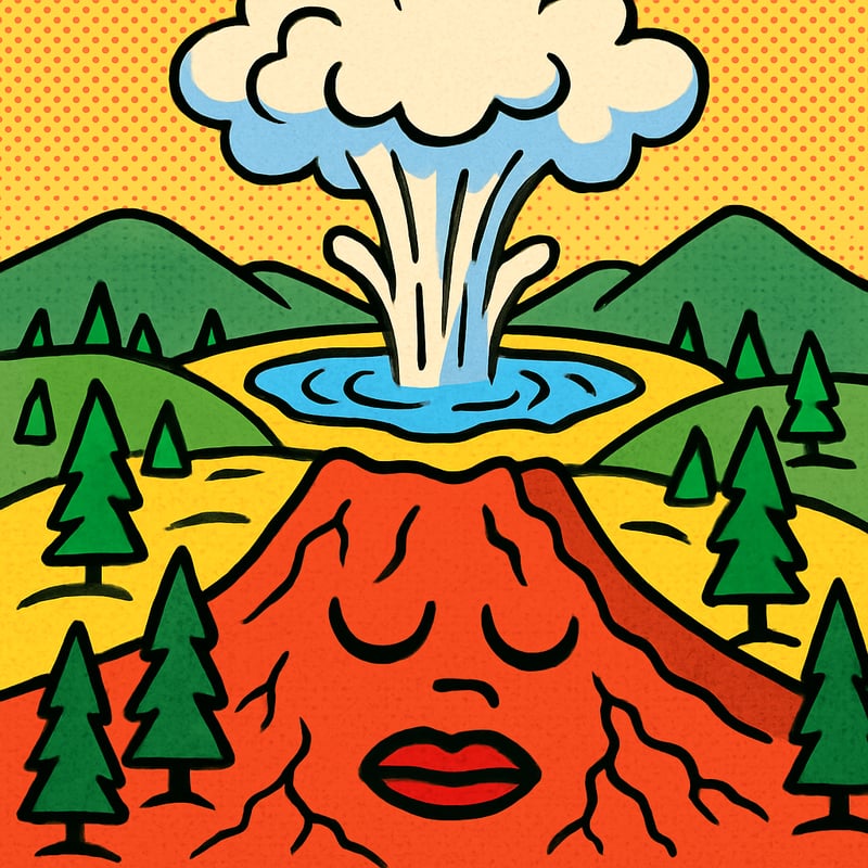 Yellowstone sits on top of a sleeping supervolcano.